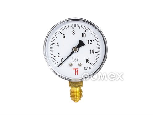 MANOMETER UND VAKUUMMETER STANDARD - ANSCHLUSS UNTEN